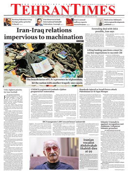 Iran-Iraq Relations Impervious to Machination