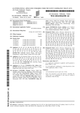 WO 2014/016350 Al 30 January 2014 (30.01.2014) P O PCT