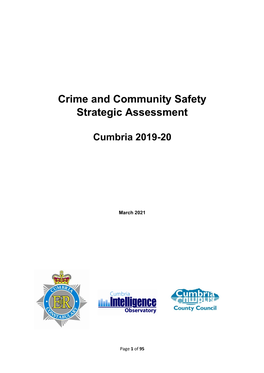 Crime and Community Safety Strategic Assessment CUMBRIA 2019-20