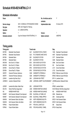 Standard Schedule N108-49214-Mtnt-LC-1-1