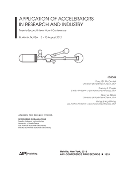 Application of Accelerators in Research and Industry