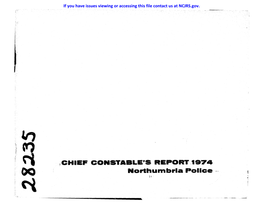 ICHIEF CONSTABLE's REPORT,1974 Northurnbrla I-Olice -... 1\ ,