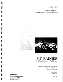 Ii 1 Iiiiiii Mt. Rainier