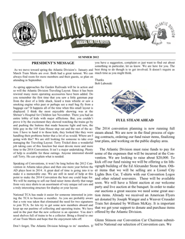 Newsletter Summer 2012.Pub