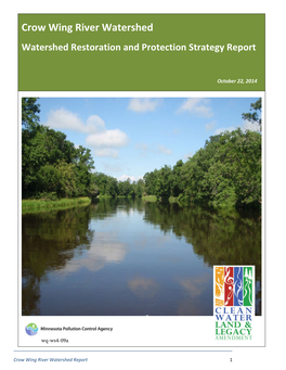 Notice of Availability of the Draft Crow Wing River Watershed Restoration