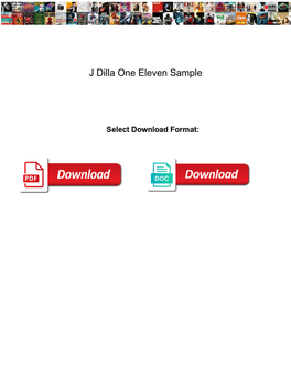 J Dilla One Eleven Sample