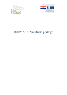 DODATAK 1 Analitičke Podloge