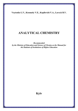 Analytical Chemistry