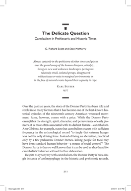 The Delicate Question: Cannibalism in Prehistoric and Historic Times
