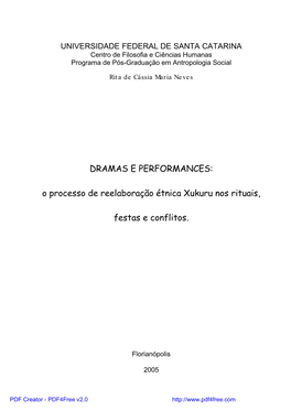 O Processo De Reelaboração Étnica Xukuru Nos Rituais, Festas E Conflitos
