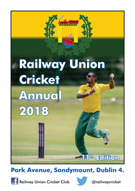 Railway Union Cricket Annual 2018