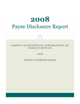 Payee Disclosure Report