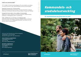 Kommundels- Och Stadsdelsutveckling Handlar Om