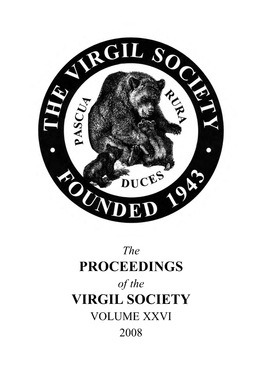 Proceedings Virgil Society