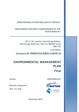 Environmental Management Plan