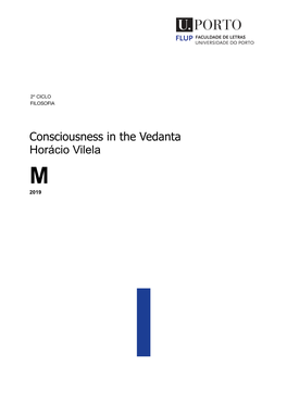 Consciousness in the Vedanta Horácio Vilela M 2019