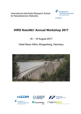 IHRS NANONET Annual Workshop 2017