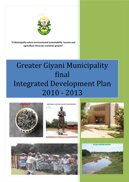 Greater Giyani Municipality Draft Integrated Development Plan