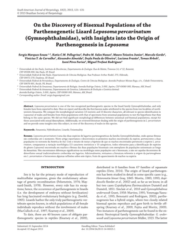 On the Discovery of Bisexual Populations of the Parthenogenetic