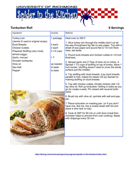 Turducken with Herb Gravy