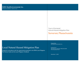 Hazard Mitigation Plan Somerset, Massachusetts