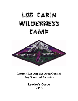 Log Cabin Wilderness Camp