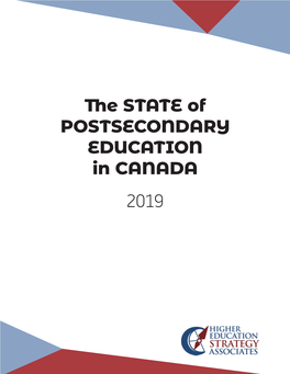 The State of Postsecondary Education in CANADA 2019