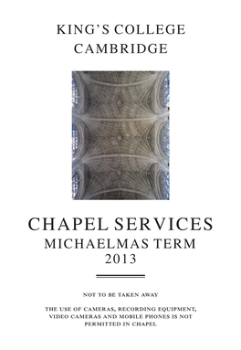 Michaelmas Term 2013