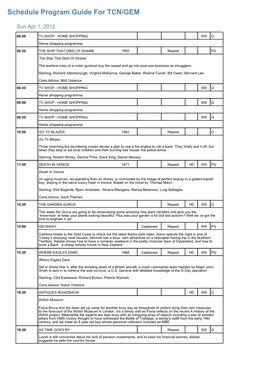 Program Guide Report