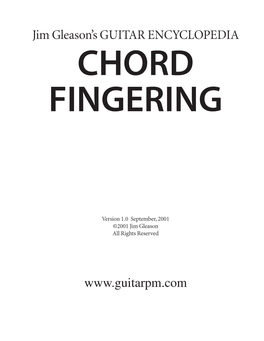 Chord Fingering