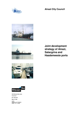 Joint Development Strategy of Ainazi, Salacgriva and Haademeeste Ports