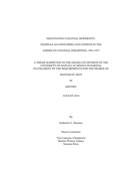 Filipinas As Consumers and Citizens in The