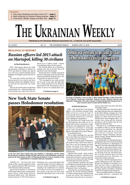 The Ukrainian Weekly, 2018