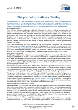 The Poisoning of Alexey Navalny