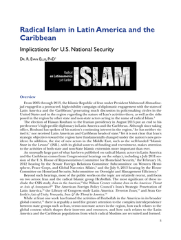 Radical Islam in Latin America and the Caribbean Implications for U.S