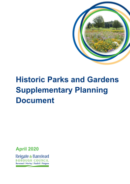 Historic Parks and Gardens Supplementary Planning Document