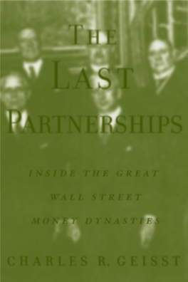 Inside the Great Wall Street Money Dynasties