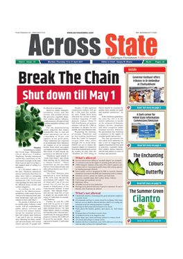 Across State 15 April 21-1