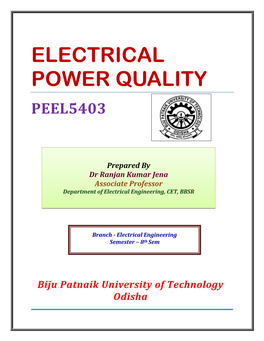 Electrical Power Quality Peel5403