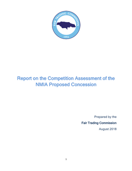 Report on the Competition Assessment of the NMIA Proposed Concession