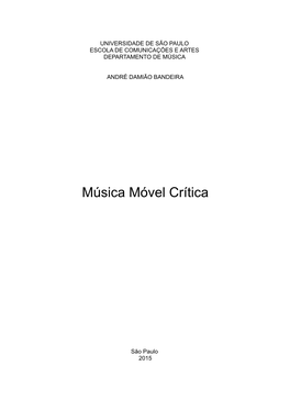 Música Móvel Crítica