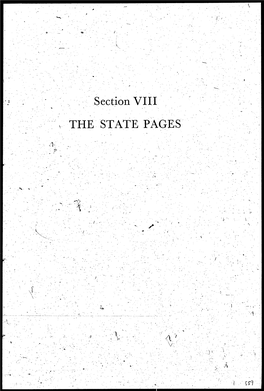 Section VIII the STATE PAGES