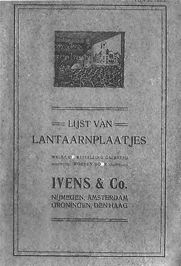 Lijst Van Lantaarnplaatjes Ivens & Co