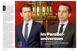 Der Nationalratswahlkampf Wird Vor Allem Ein Duell Sebastian Kurz Gegen Christian Kern. Wo Unterscheiden Sich Die Spitzenkandida