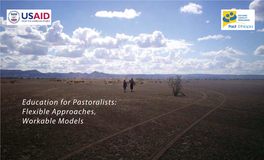 Education for Pastoralists: Flexible Approaches, Workable Models