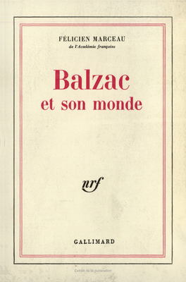 Balzac Et Son Monde