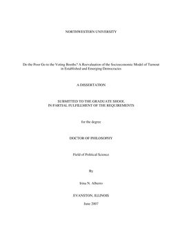 A Reevaluation of the Socioeconomic Model of Turnout in Established and Emerging Democracies