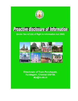 Manual of Directorate of Town Panchayats