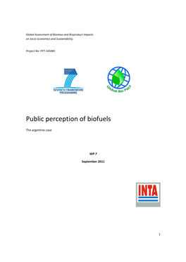 Public Perception of Biofuels