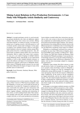 A Case Study with Wikipedia Article Similarity and Controversy